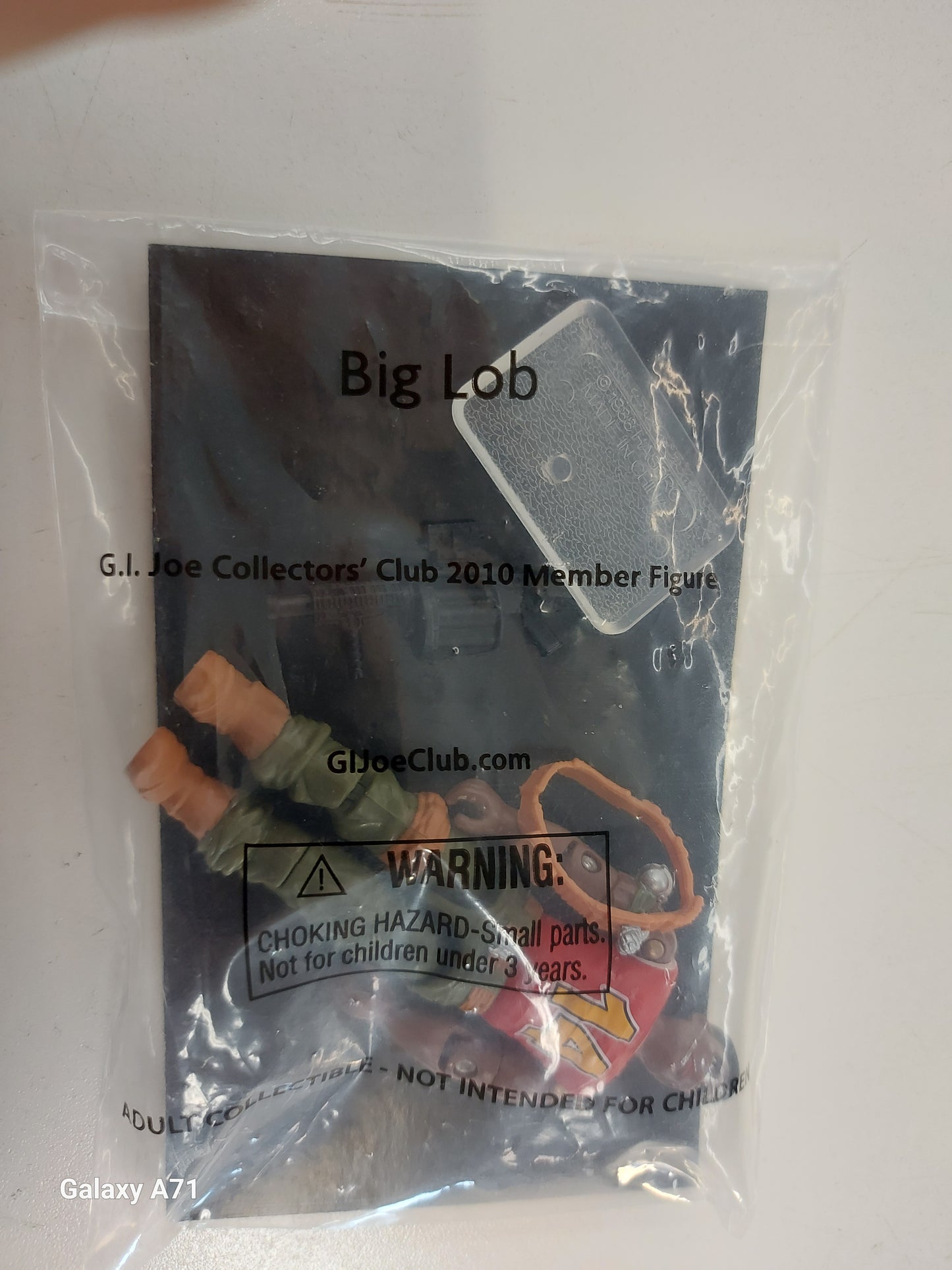 GI Joe Big Lob 2010 Collectors Club Membership Exclusive