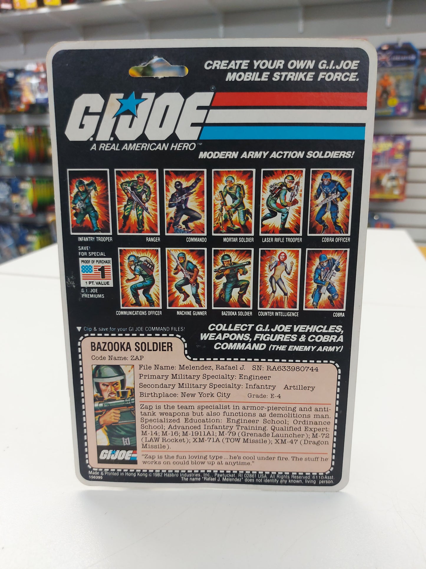 GI Joe 1982 Zap MOC
