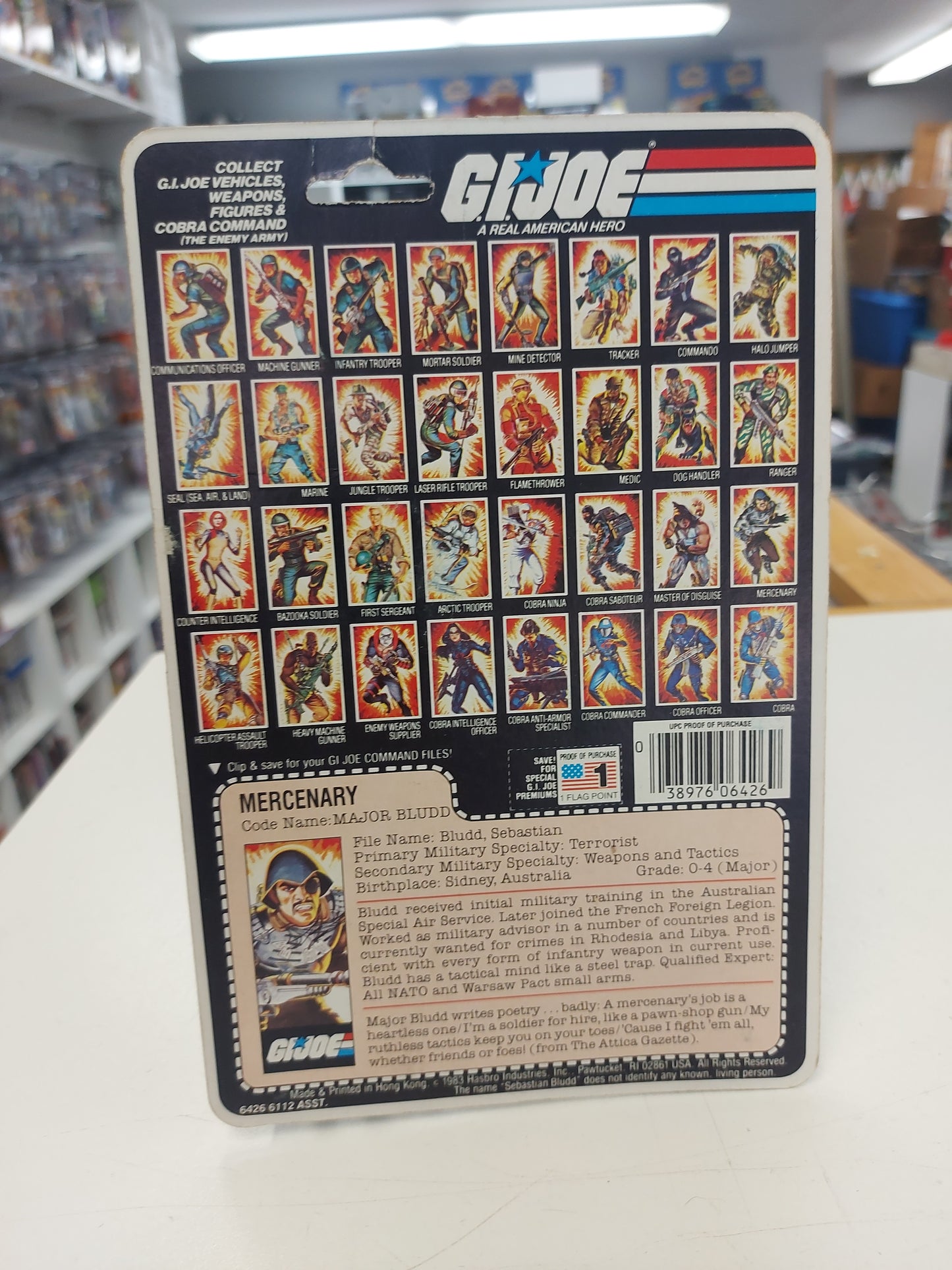 GI Joe 1983 Major Bludd MOC
