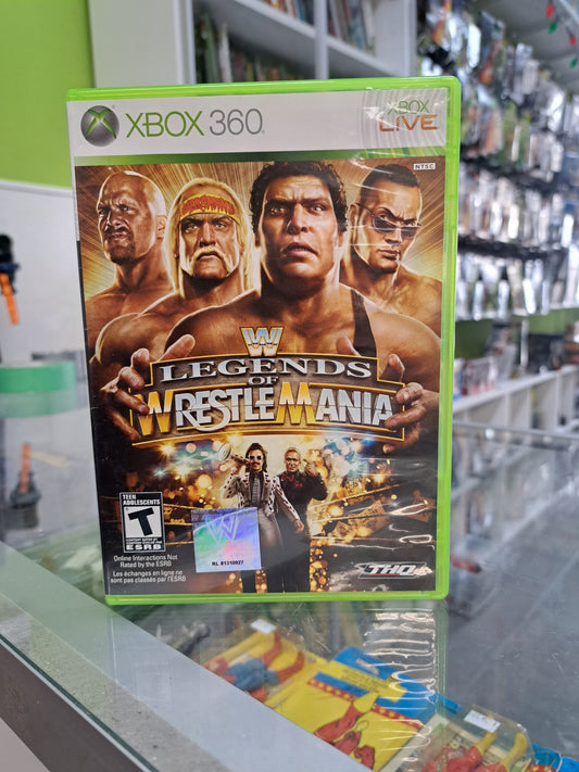 WWE Legends of Wrestlemania XBox 360 CIB WWF