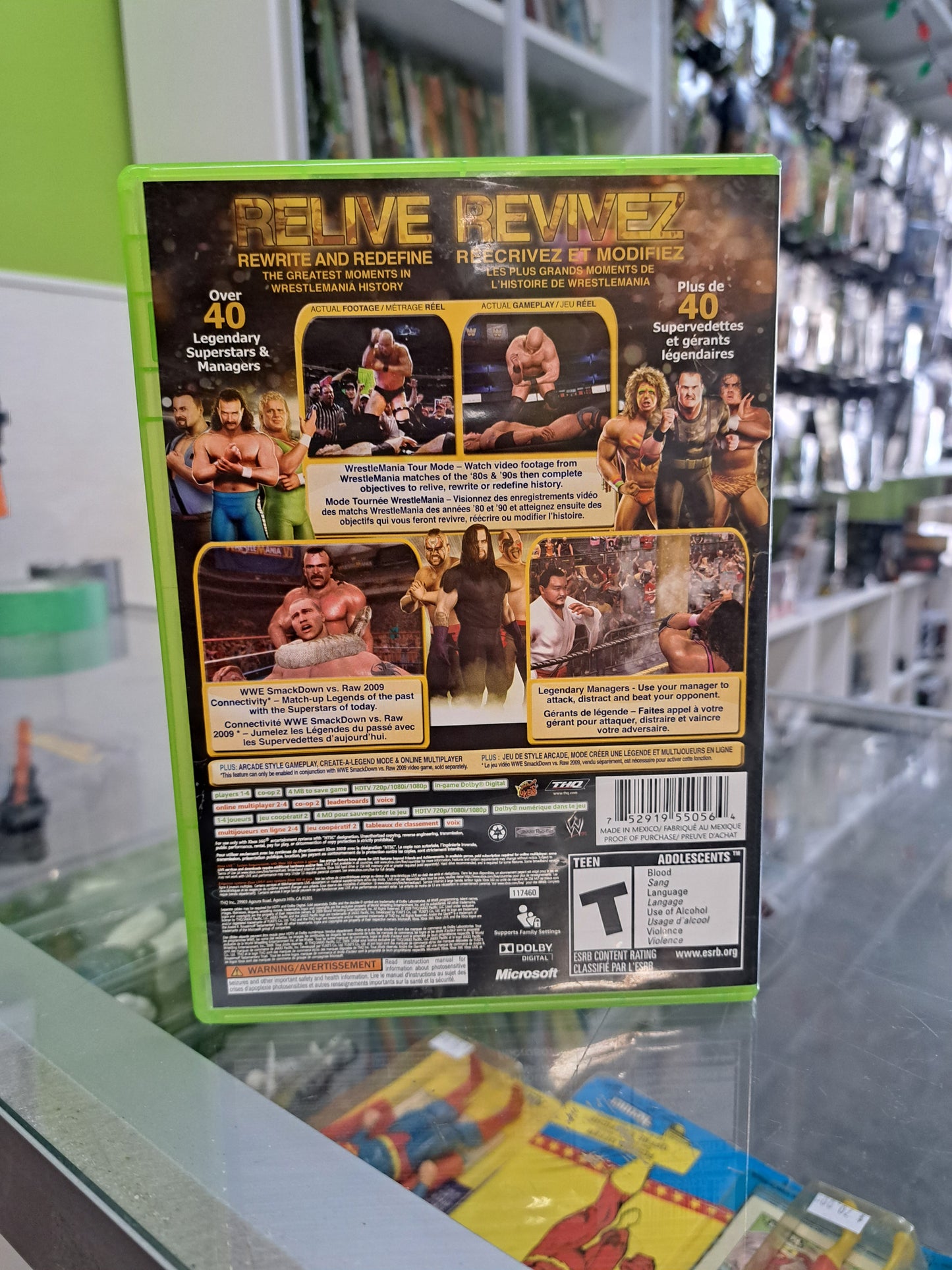 WWE Legends of Wrestlemania XBox 360 CIB WWF