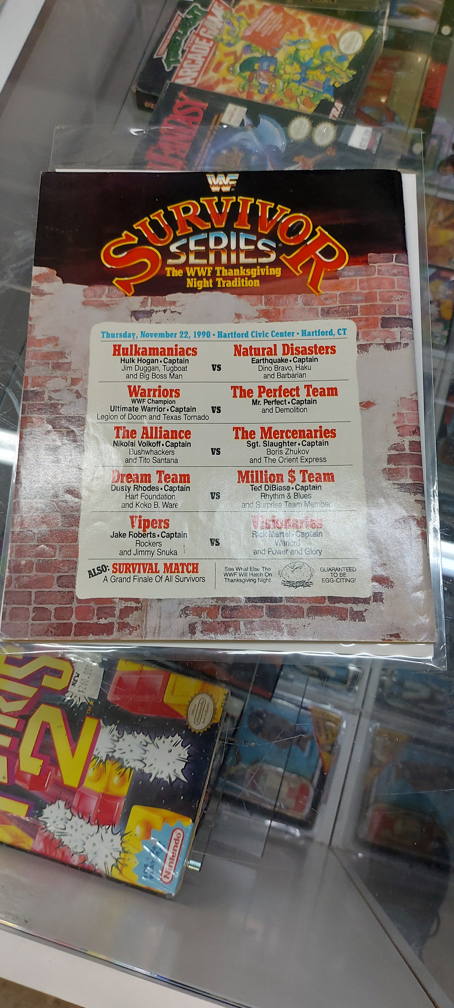 WWF Survivor Series Program 1990