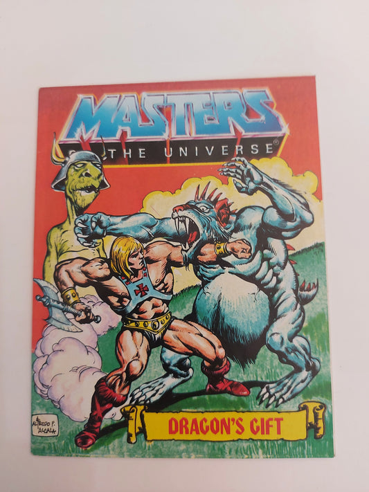 MOTU Mini Comic Dragon's Gift Original Masters of the Universe Mattel Bilingual