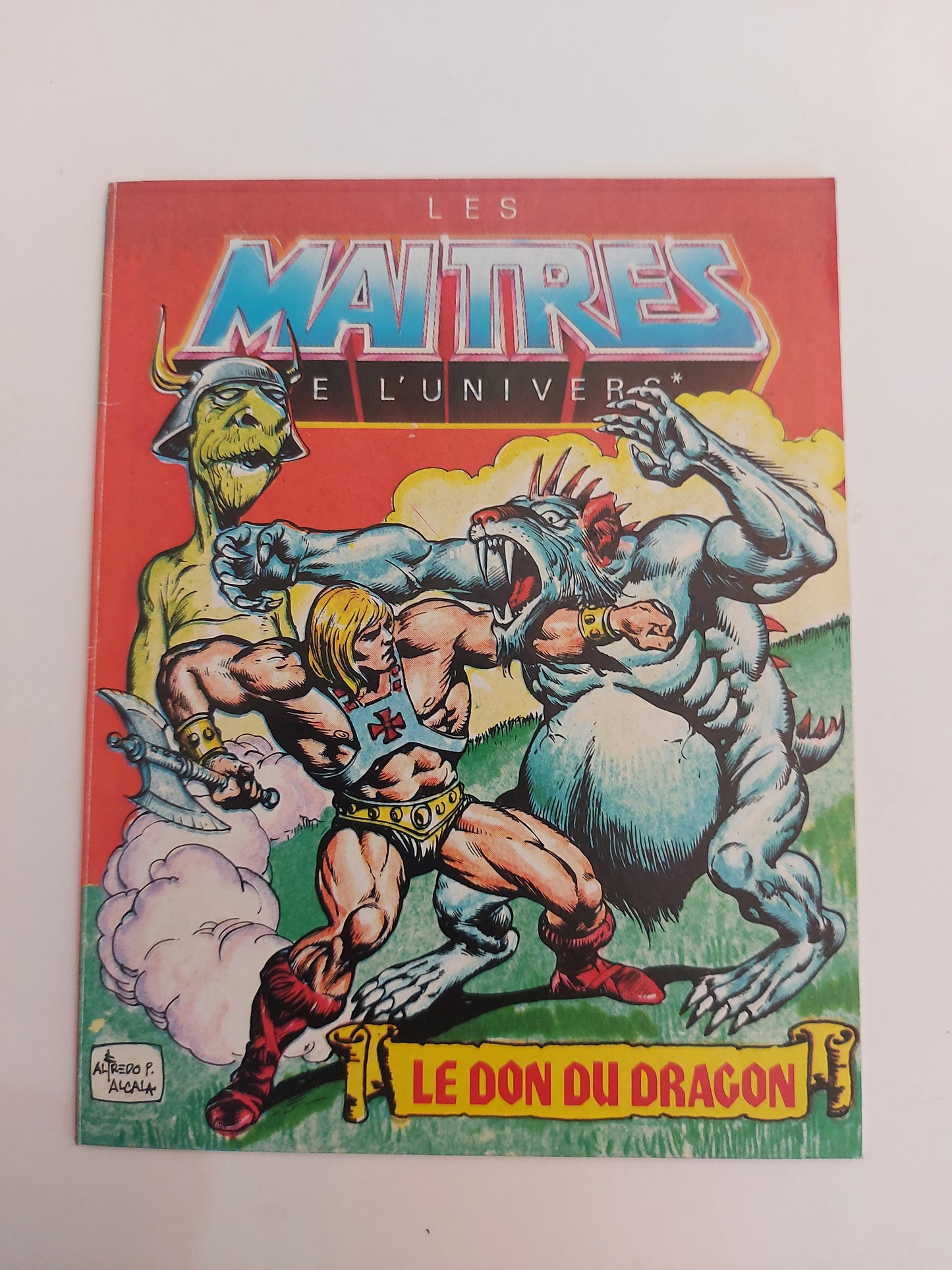 MOTU Mini Comic Dragon's Gift Original Masters of the Universe Mattel Bilingual