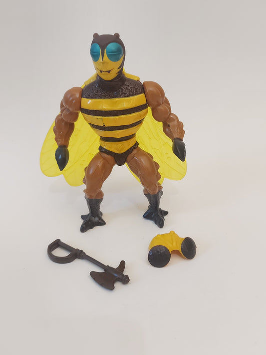 MOTU Masters of the Universe Buzz Off Action Figure 100% Complete Vintage Mattel