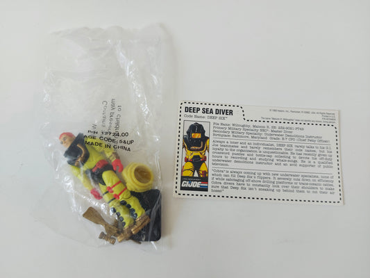 GI Joe Deep Six Mail Away Sealed Bag 1993 Rare With Filecard