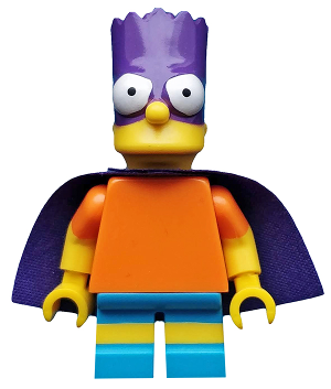 Lego Simpsons Minifigures Series 2 Bartman 100% Complete