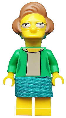 Lego Simpsons Minifigures Series 2 Edna Krabappel 100% Complete