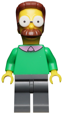 Lego Simpsons Minifigures Series 1 Ned Flanders 100% Complete