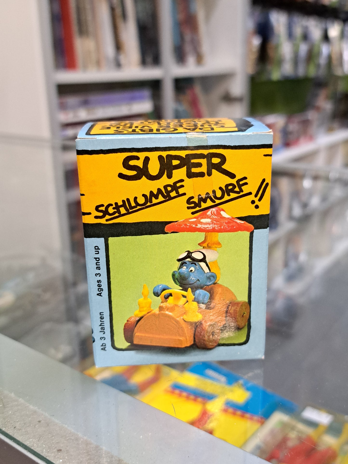 Super Smurf Wooden Car New Unused