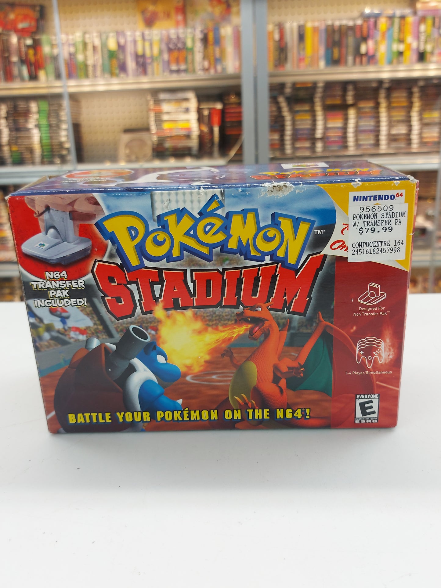 Pokemon Stadium CIB w/ Transfer Pak Nintendo 64 N64 Complete in Box