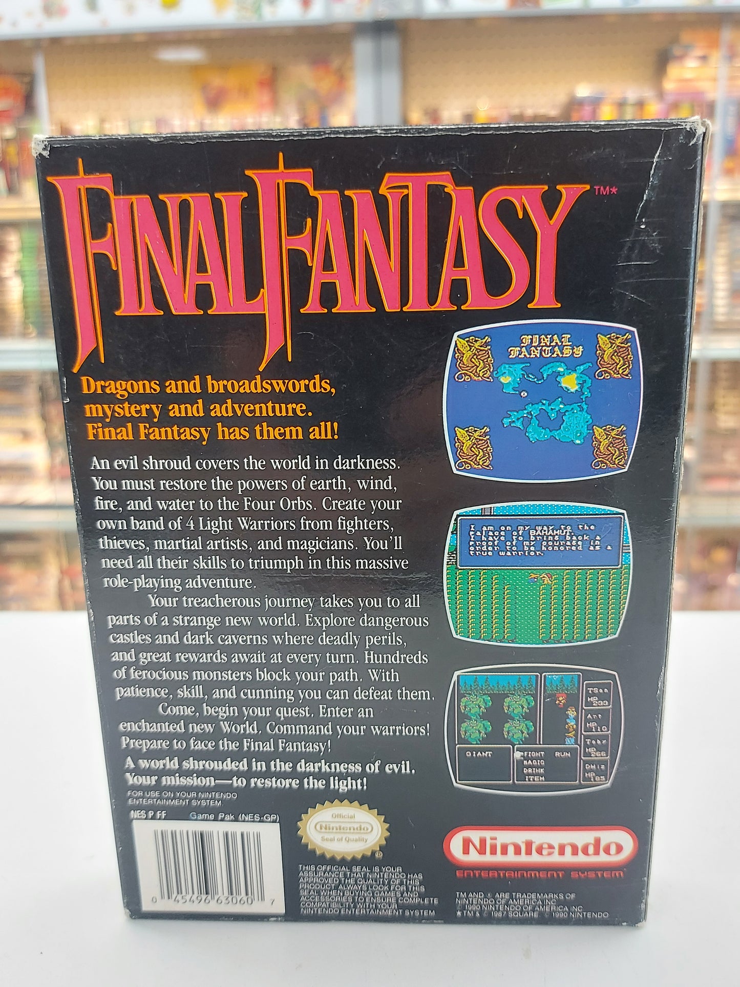 Final Fantasy NES CIB Complete in Box Nintendo