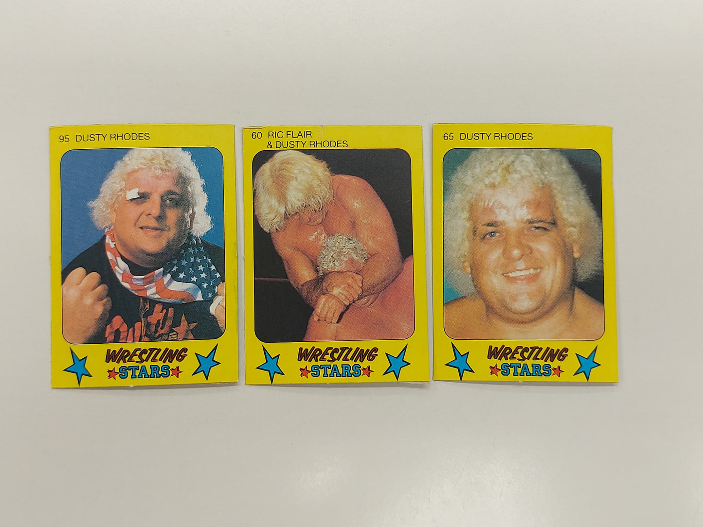 1986 Monty Gum Wrestling Stars Dusty Rhodes Trading Card #60 65 95 WWF AWA WCW WWE